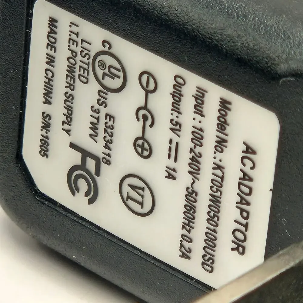 KUANTAN KT05W050100USD AC ADAPTER 5V 1A POWER SUPPLY CHARGER 5W